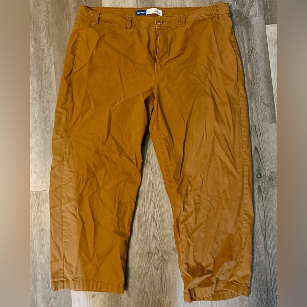 Extra High Waisted Wide Leg Chinos